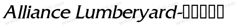 Alliance Lumberyard字体转换
